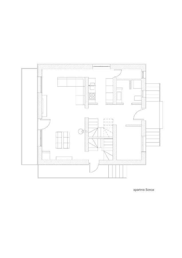 Apartment And Rooms Hisa Sonca Кобарид Екстериор снимка
